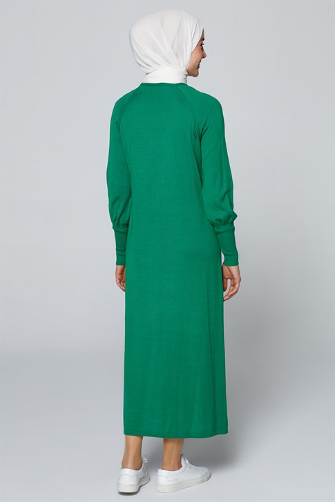 Armine Cep Detaylı Triko Elbise Yeşil 9YA2001